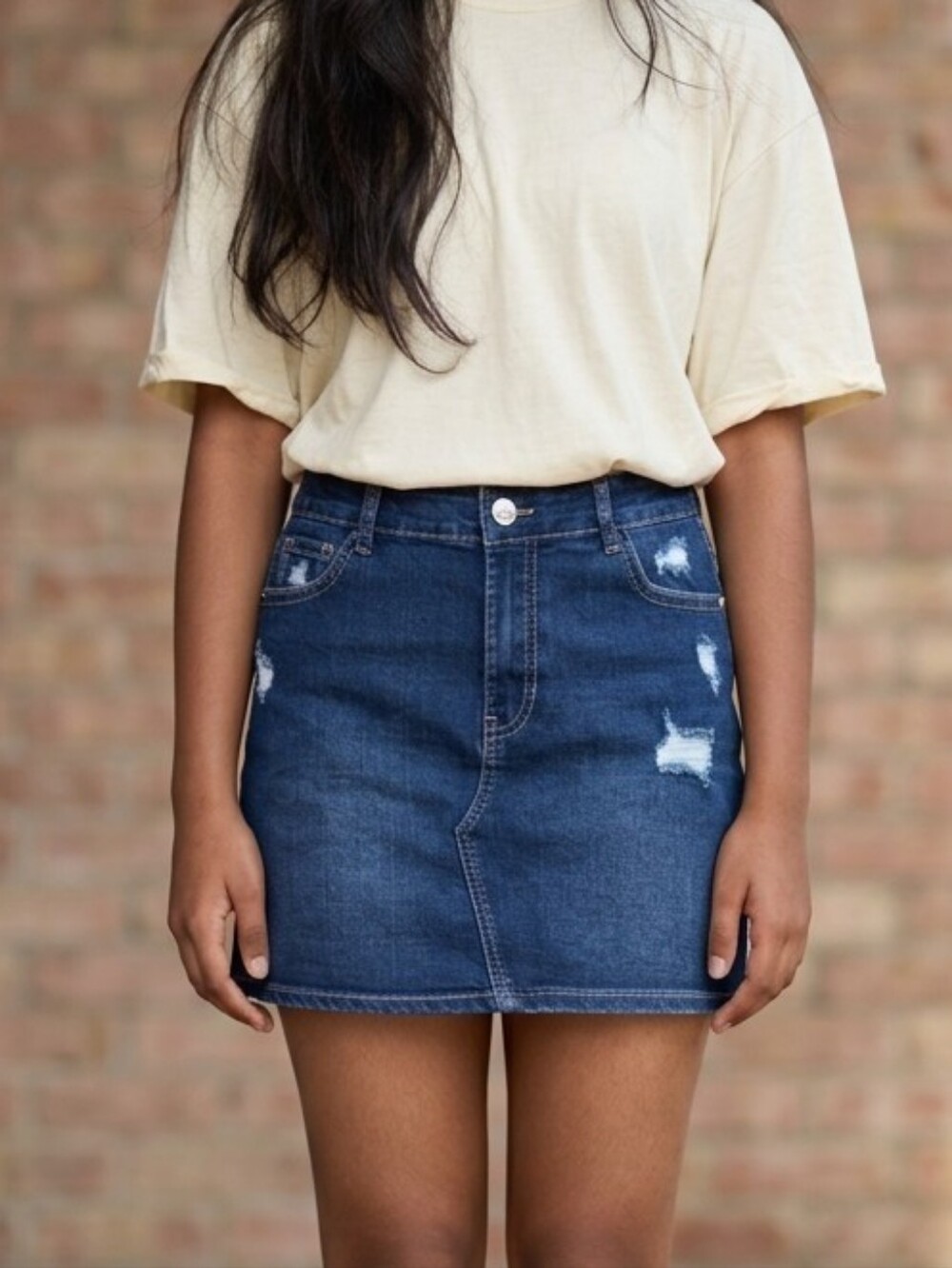 #57 Wonder Nation Blue Denim Skirt